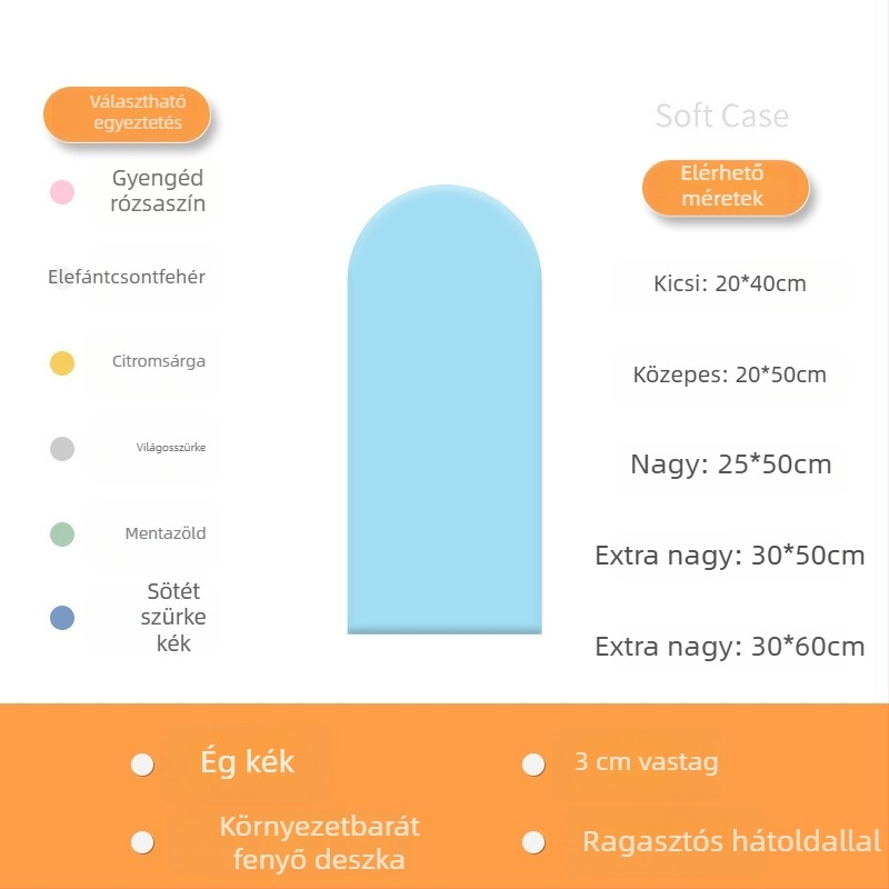 Ütközésmentes puha falikép, öntapadós a gyerekszobában a fejtámla körül, tatami falkör, 3D párna, modern minimál stílus