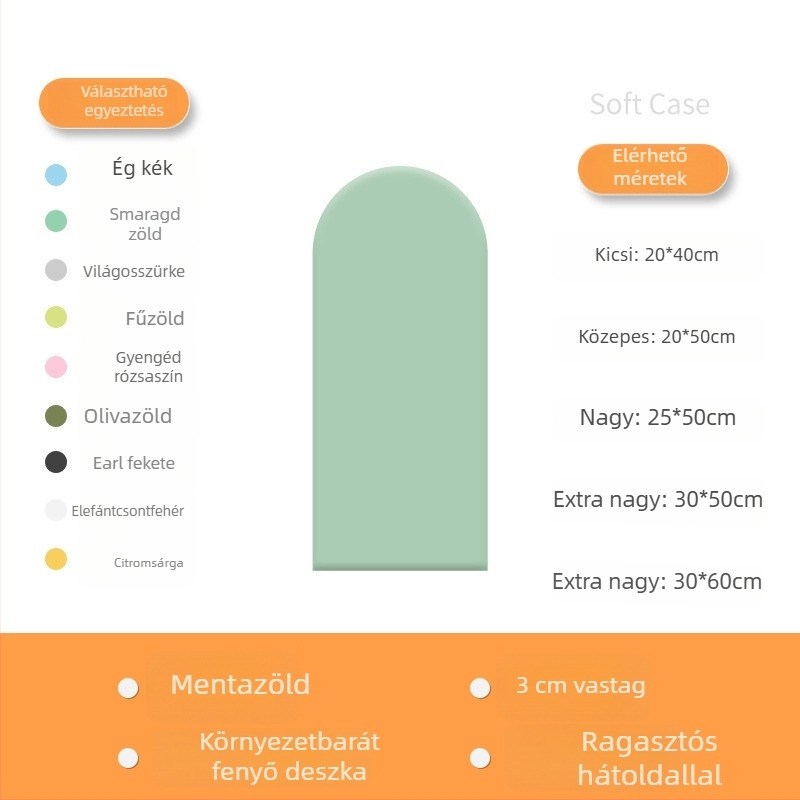 Ütközésmentes puha falikép, öntapadós a gyerekszobában a fejtámla körül, tatami falkör, 3D párna, modern minimál stílus