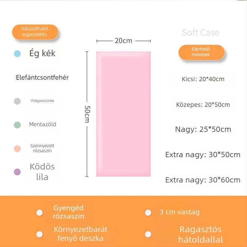 Ütközésmentes puha falikép, öntapadós a gyerekszobában a fejtámla körül, tatami falkör, 3D párna, modern minimál stílus