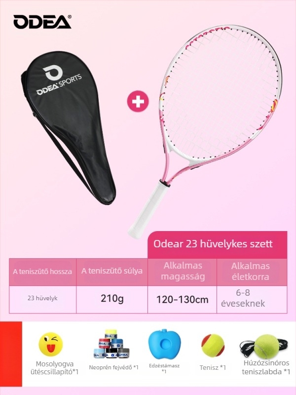 Gyerekeknek szóló kezdő teniszütő, anyaga: selyem virág, kategória: tenisz