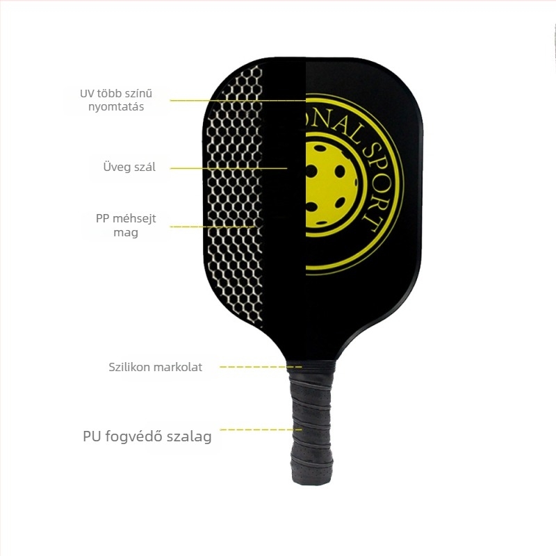 Üvegszálas pickleball ütő, Kerui 2611, 10,5 mm vastagság, 225 g ± 10 g