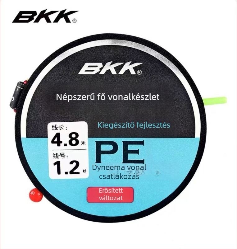 Nylon fő zsinór készlet, csomómentes kivitel, hosszúságok 3,6–8,1 m, vadvízi horgászathoz Black Pitnél