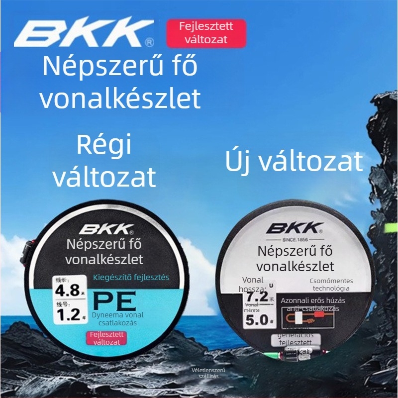Nylon fő zsinór készlet, csomómentes kivitel, hosszúságok 3,6–8,1 m, vadvízi horgászathoz Black Pitnél
