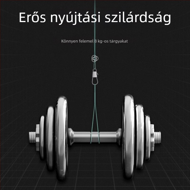 Acélhuzalos vezető halászathoz, anti-zavaró, nagy húzószilárdság, kész csatlakozó tű, mikro horgászfelszerelés