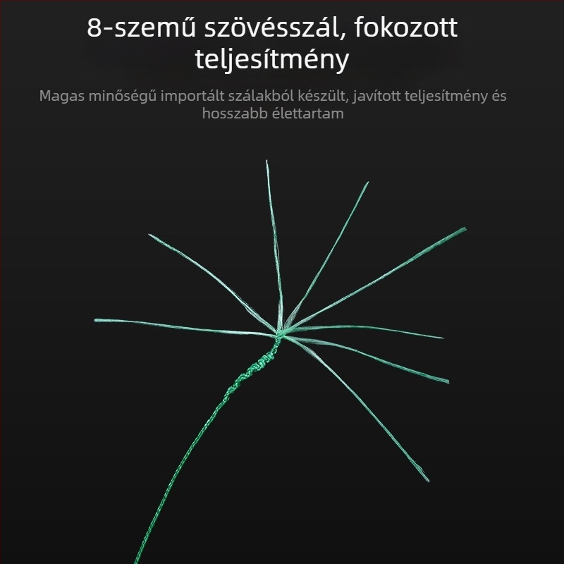 Fő horgász zsinór, 8-szálas PE, hossz 500 m vagy 1000 m, tengeri horgászatra és csalira, dobozban 6 orsó