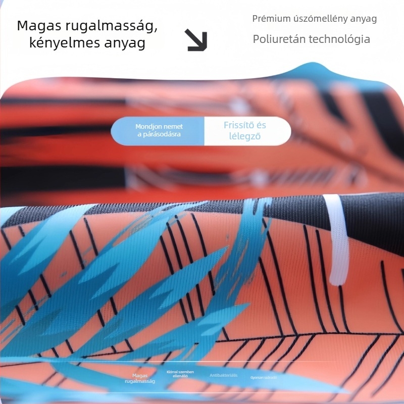 Úszósapka poliészter anyagú, nyomtatott mintával, uniszex felnőtteknek (Poliészter • Nyomtatás • Felnőttek • Uniszex)