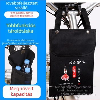 Vízálló első kerékpáros táska telefontartóval, hegyikerékpárhoz