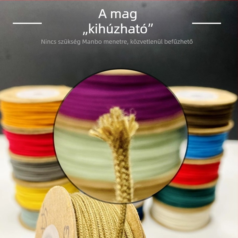 Egyedi pamutszálú zsinór maggal buddhista gyöngyök kötéséhez, kopásálló