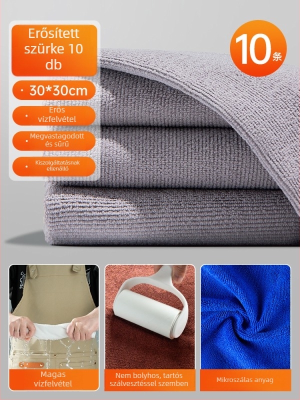 Mikroszálas konyhai törölköző éttermeknek – nedvszívó, 100D szálak, Plain weave