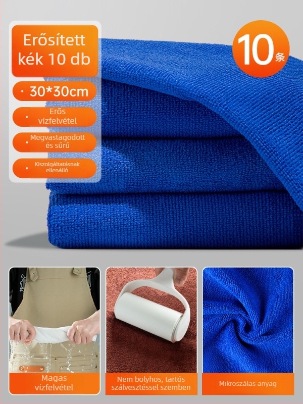 Mikroszálas konyhai törölköző éttermeknek – nedvszívó, 100D szálak, Plain weave