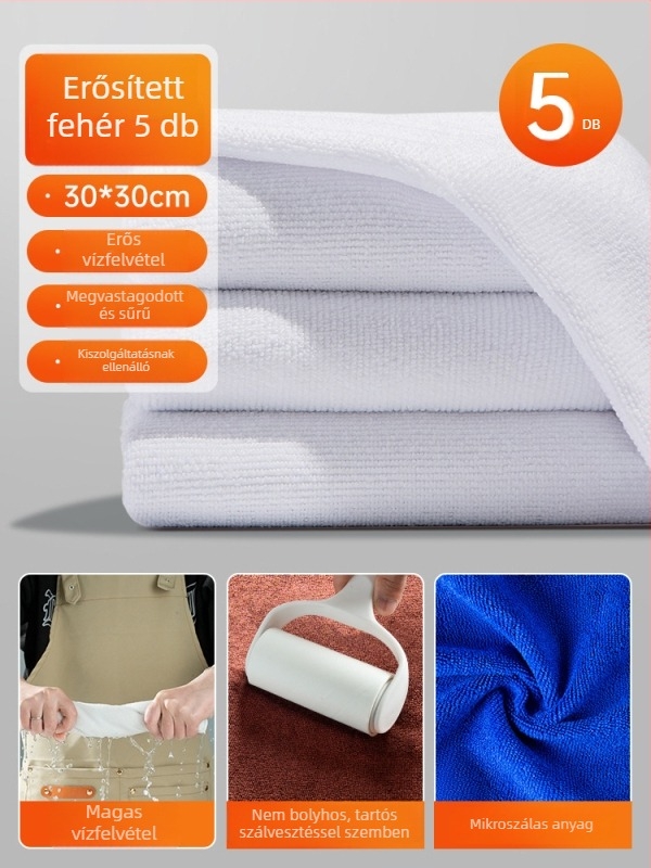 Mikroszálas konyhai törölköző éttermeknek – nedvszívó, 100D szálak, Plain weave