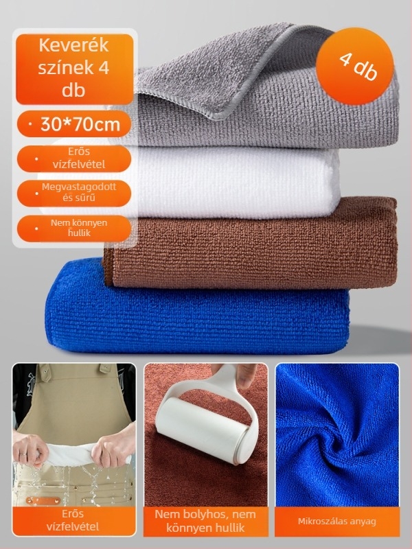 Mikroszálas konyhai törölköző éttermeknek – nedvszívó, 100D szálak, Plain weave
