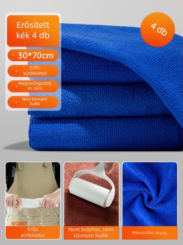 Mikroszálas konyhai törölköző éttermeknek – nedvszívó, 100D szálak, Plain weave