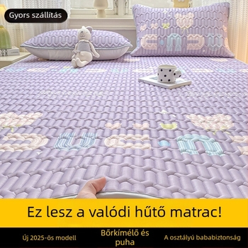 Három részes gumis lepedő készlet, természetes latex, latex-tartalom 90%+, nyomtatott szövet