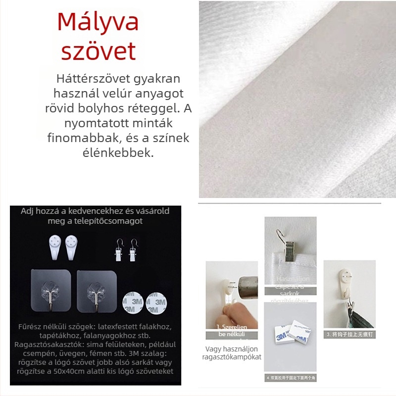 Fali gobelén – északi stílus, pamut-szövet keverék, digitális hőátviteles nyomtatás, téglalap alakú, nappaliba való, testreszabható