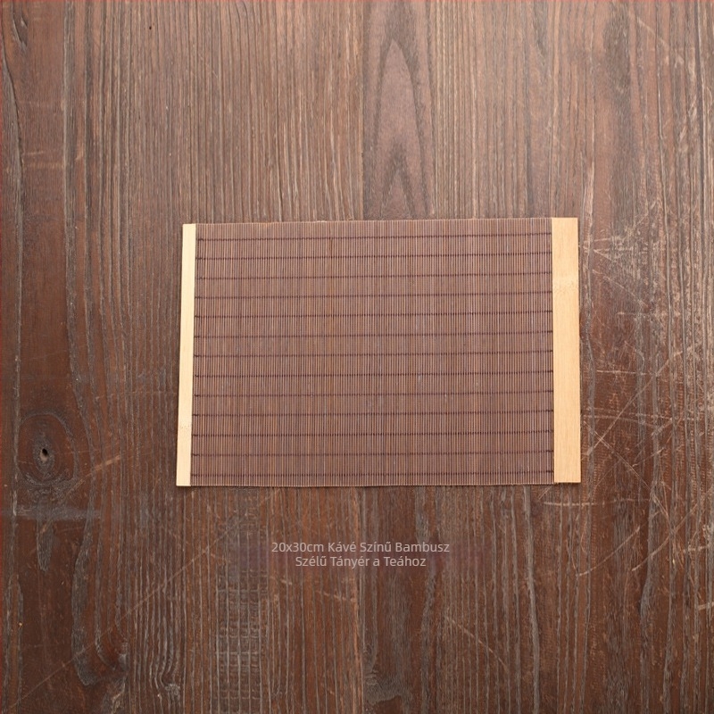 Peremes bambusz teázó alátét, teázási izoláció, logóval testreszabható, 2024-es megjelenés
