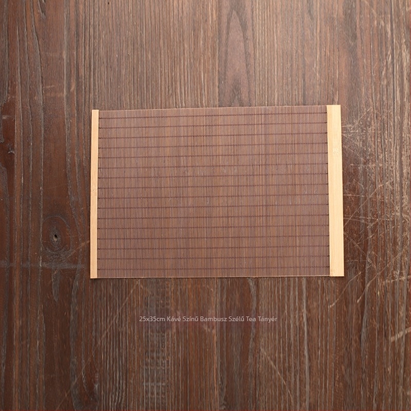 Peremes bambusz teázó alátét, teázási izoláció, logóval testreszabható, 2024-es megjelenés