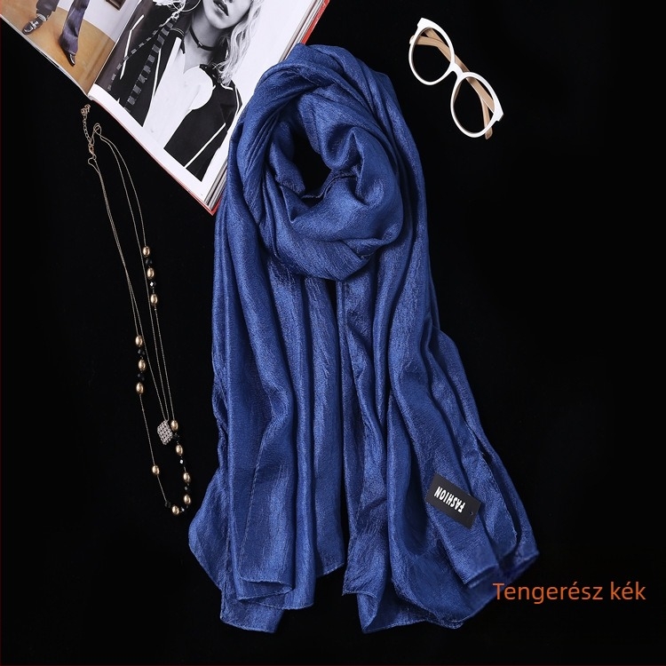 Hosszú strand-sál a napvédelemért, poliészter, warp knitting technikával, nyár, nőknek