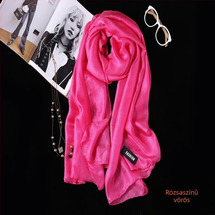 Hosszú strand-sál a napvédelemért, poliészter, warp knitting technikával, nyár, nőknek