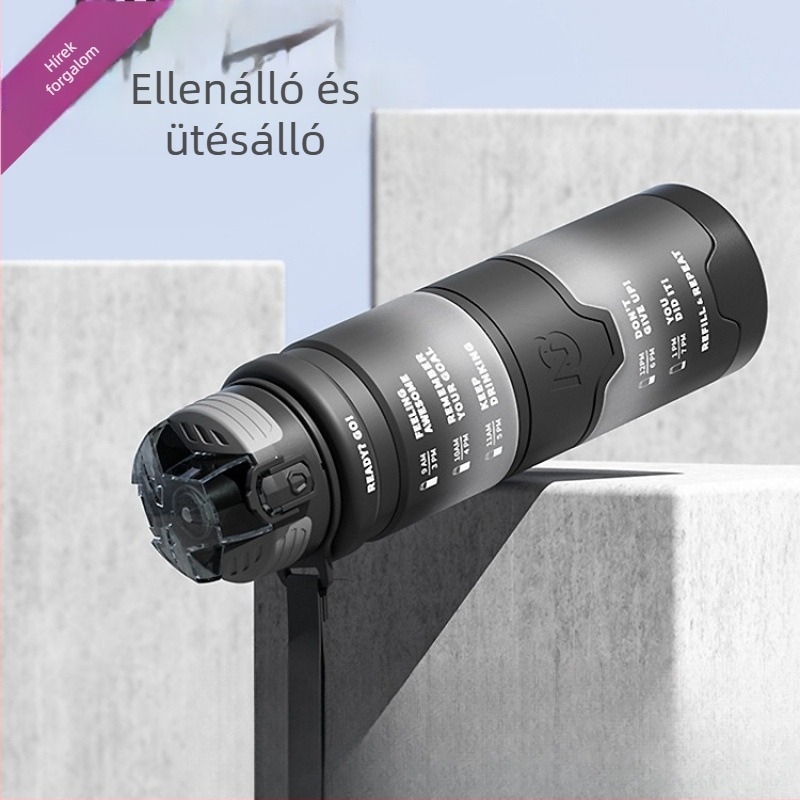 Tritanból készült sportos vízpalack, univerzális stílussal, Step firmly márka, edzéshez és kültéri használatra