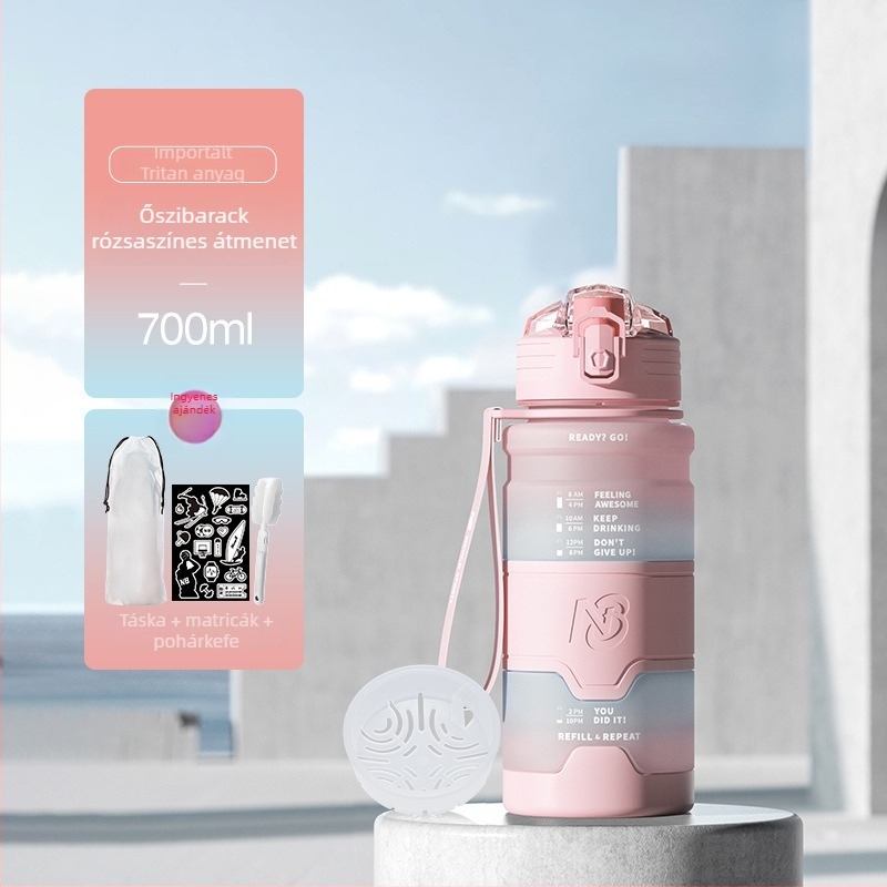 Tritanból készült sportos vízpalack, univerzális stílussal, Step firmly márka, edzéshez és kültéri használatra