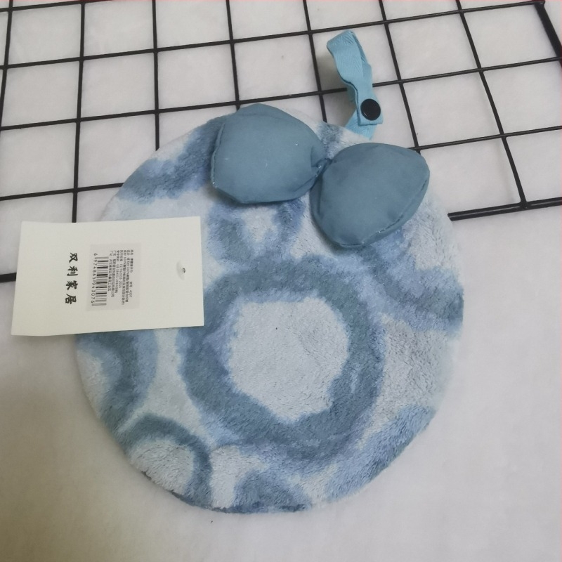 Double Benefit Kéztörlő – Leopárd mintás macska, korall fleece, hímzett, 30–50 g, 150d