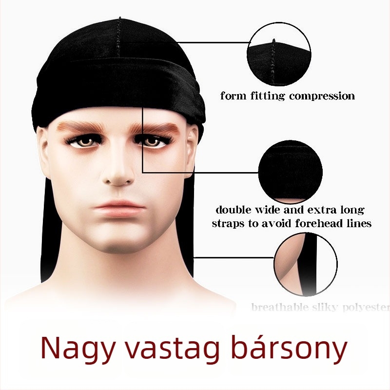 Durag fejkendő, csíkos mintázat, szabadidős stílus, kültéri sporttevékenységekhez