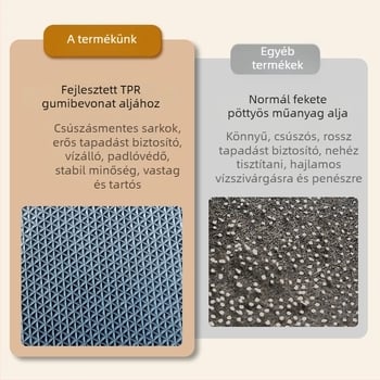 Félkör alakú bejárati szőnyeg geometriai mintával, hurkolt velúr, mosható