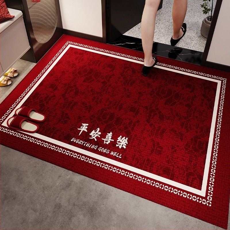 Xinglan – Kínai stílusú bejárati szőnyeg, vastag hurkolt felület, könnyen tisztítható, csúszásmentes előszoba.
