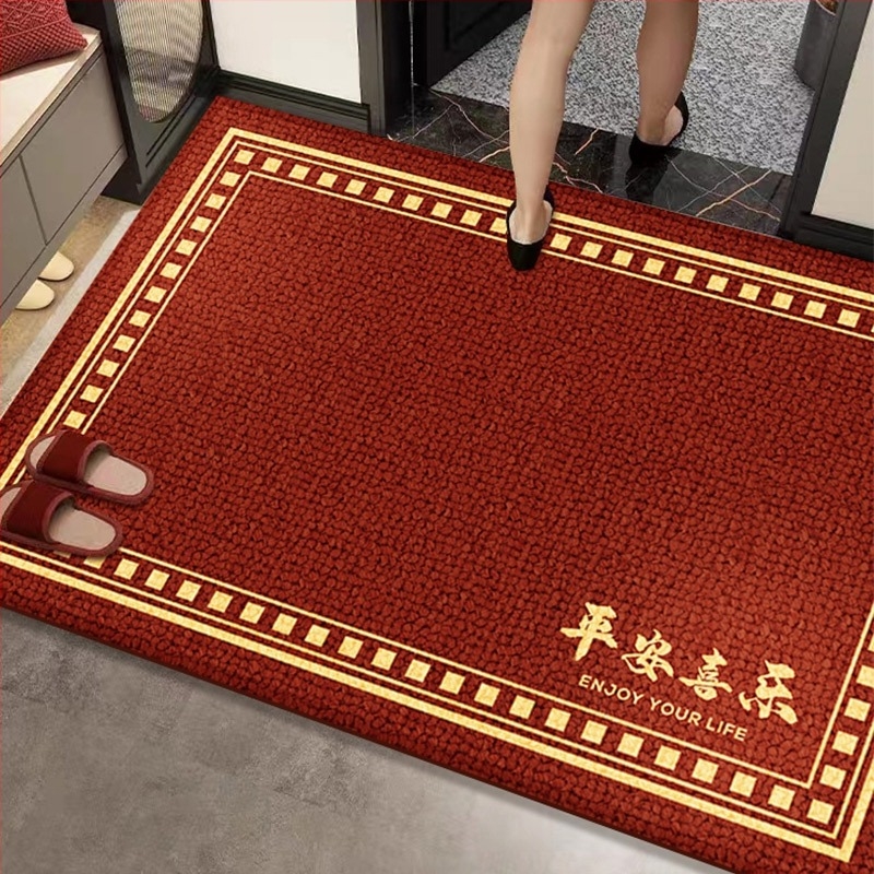 Xinglan – Kínai stílusú bejárati szőnyeg, vastag hurkolt felület, könnyen tisztítható, csúszásmentes előszoba.