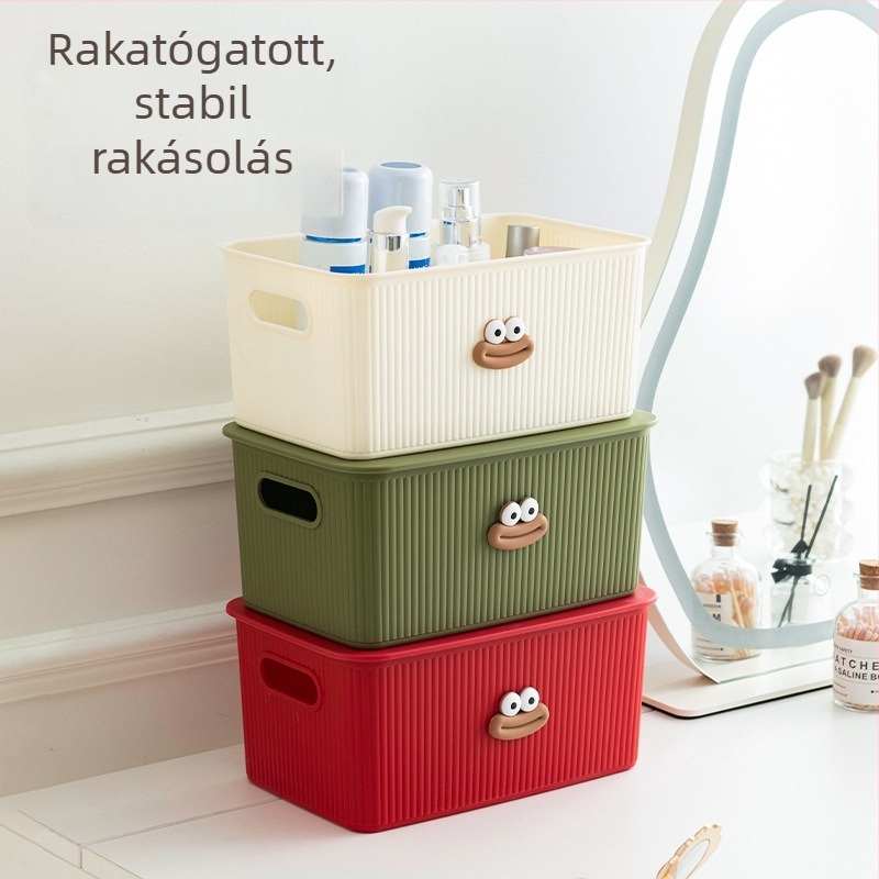 Asztali tároló doboz, PP műanyag kivitel, modell 7315, többfunkciós, japán stílusú dizájn