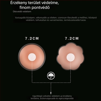 Szilikon melltapasz - láthatatlan, vékony, átlátszó