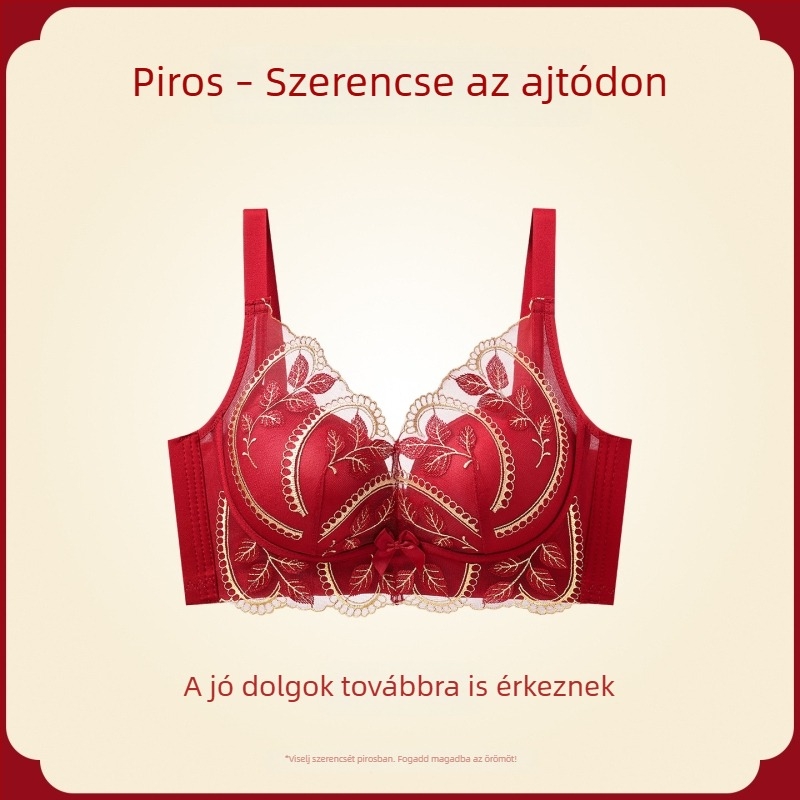 Ankola piros push-up melltartó készlet kis mellomhez, vezeték nélküli, összegyűjti a oldal melleket, felhúzza és megakadályozza a lógást, 3/4 kosár, egész évben