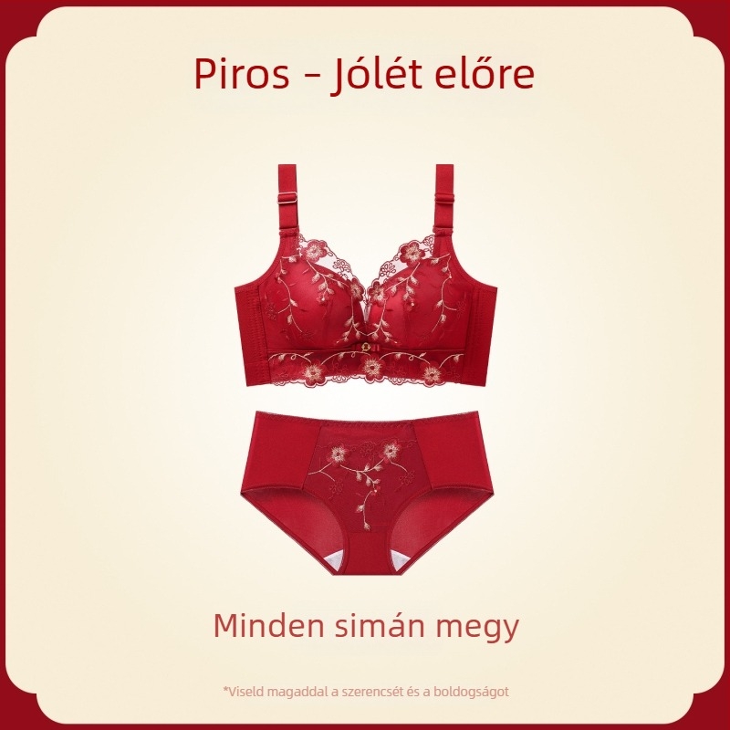Ankola piros push-up melltartó készlet kis mellomhez, vezeték nélküli, összegyűjti a oldal melleket, felhúzza és megakadályozza a lógást, 3/4 kosár, egész évben