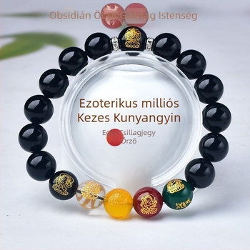 Barackfafából készült karkötő, kézzel készített, uniszex ima gyöngyökkel – a Zodiákus védője és az Öt Irány Istene a Gazdagságnak