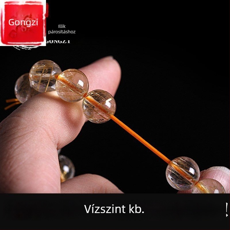 Kristályos stretch gyöngy karkötő rugalmas zsinórral (Márka: Guti; Eredet: Japán)