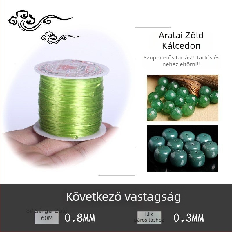 Kristályos stretch gyöngy karkötő rugalmas zsinórral (Márka: Guti; Eredet: Japán)