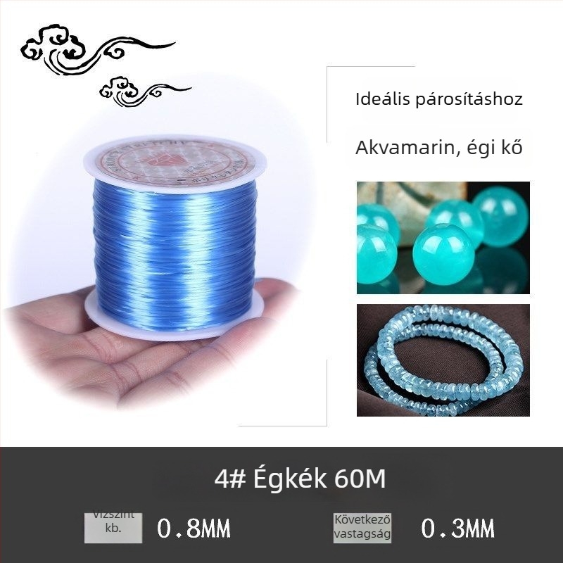 Kristályos stretch gyöngy karkötő rugalmas zsinórral (Márka: Guti; Eredet: Japán)