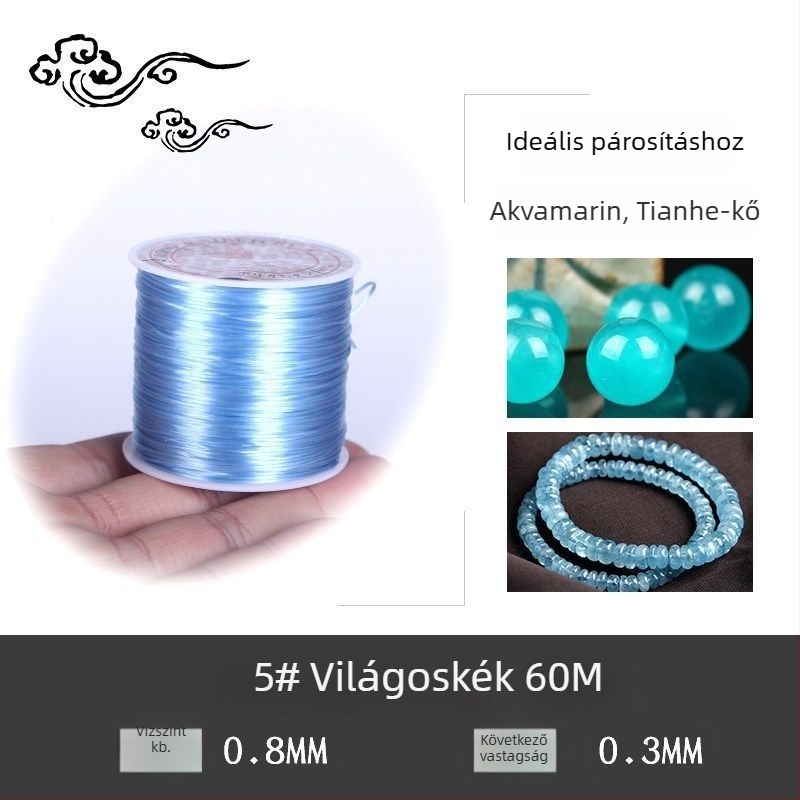 Kristályos stretch gyöngy karkötő rugalmas zsinórral (Márka: Guti; Eredet: Japán)