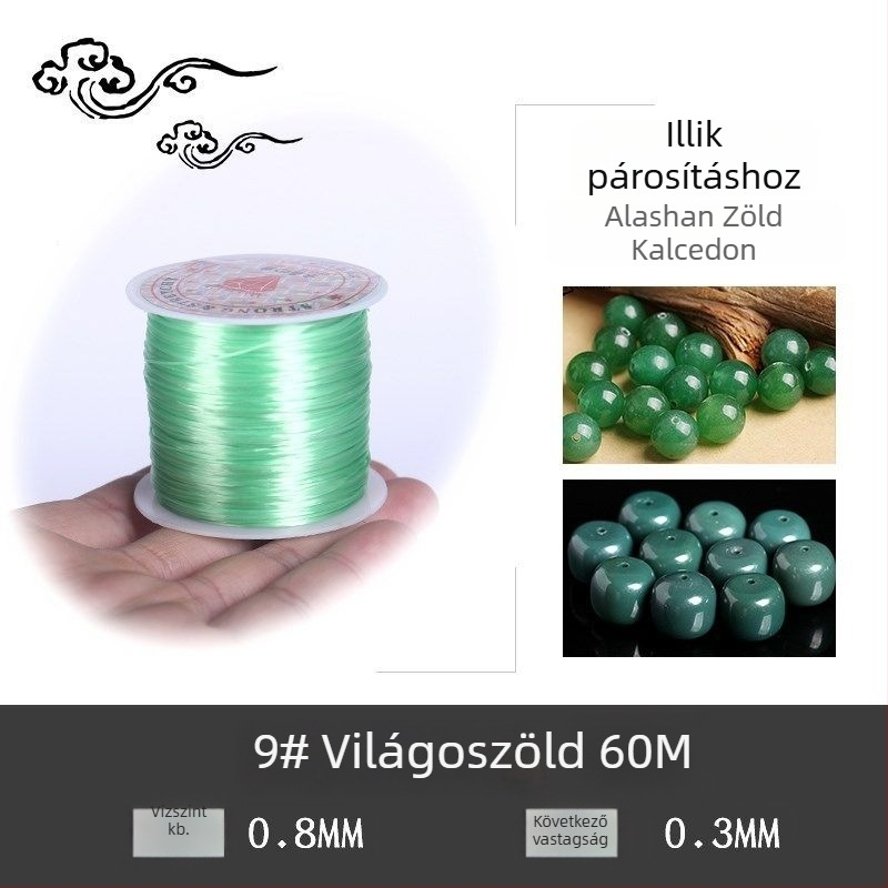 Kristályos stretch gyöngy karkötő rugalmas zsinórral (Márka: Guti; Eredet: Japán)