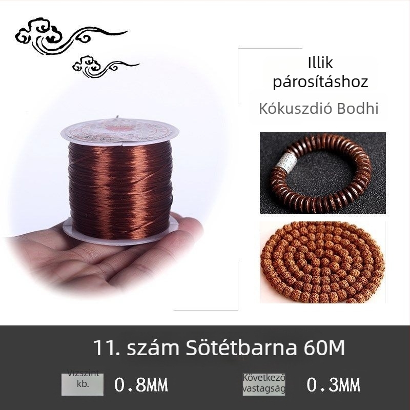 Kristályos stretch gyöngy karkötő rugalmas zsinórral (Márka: Guti; Eredet: Japán)