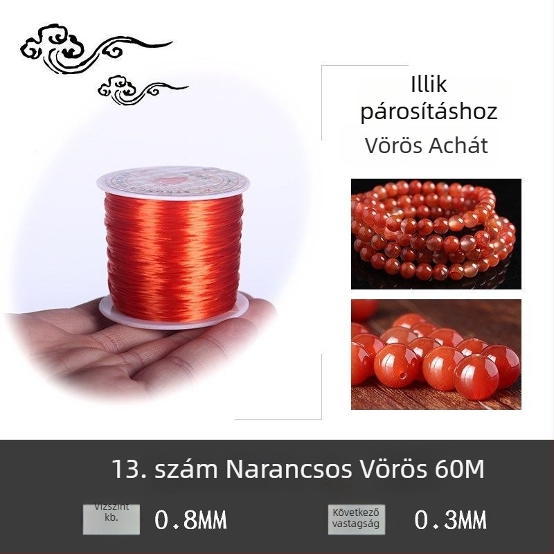 Kristályos stretch gyöngy karkötő rugalmas zsinórral (Márka: Guti; Eredet: Japán)