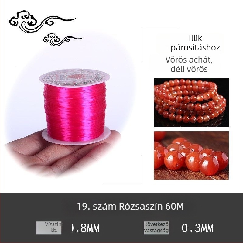 Kristályos stretch gyöngy karkötő rugalmas zsinórral (Márka: Guti; Eredet: Japán)