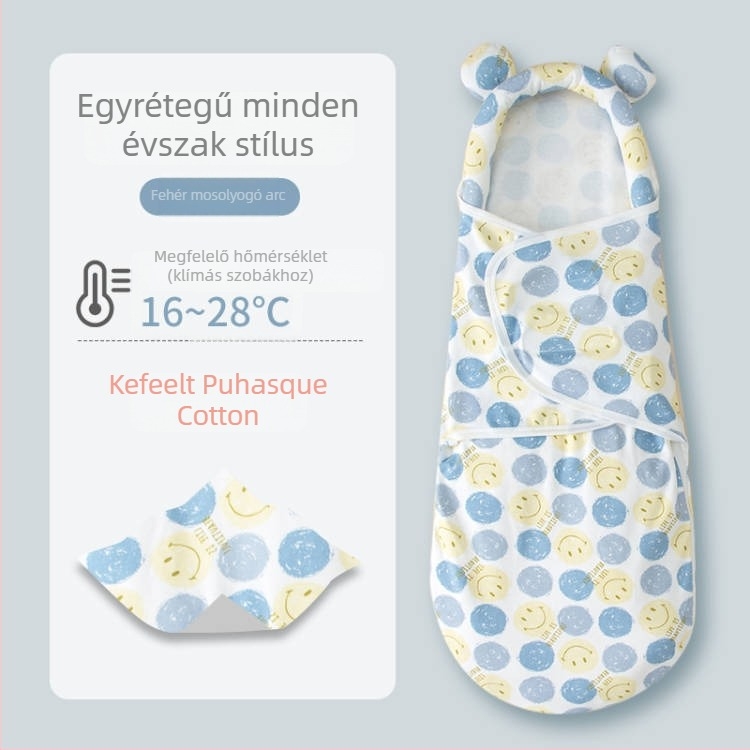 Újszülött alvózsák ölelésre, pamut anyag, állatmintás, 1–3 éveseknek, egész éves használatra — 2025 tavasz