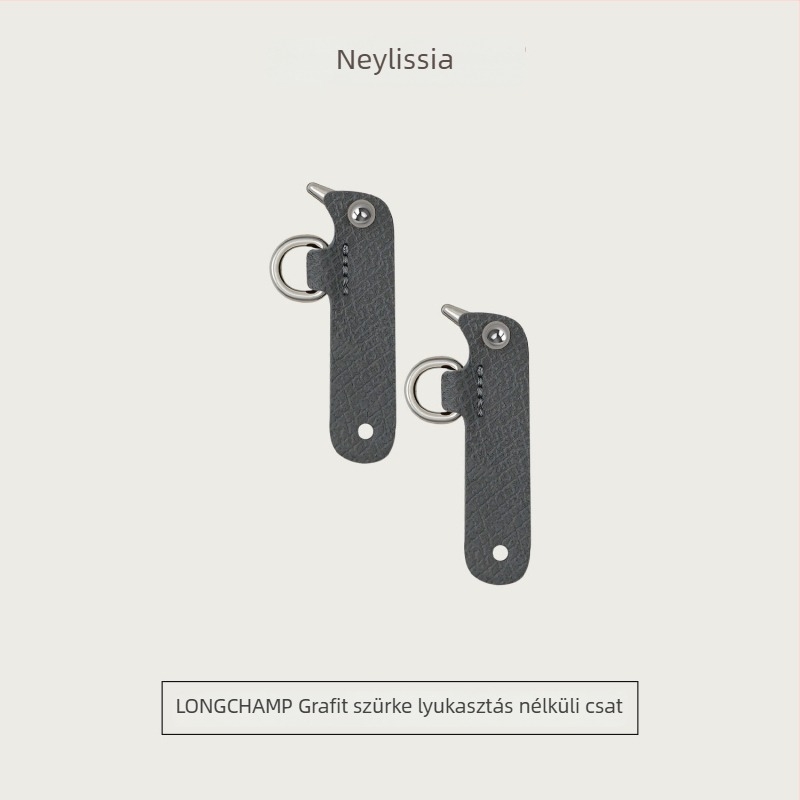 Nellis vállpánt kiegészítő Longchamp Mini Dumpling táskákhoz — kis nylon vállpánt, lyukasztás nélküli csat