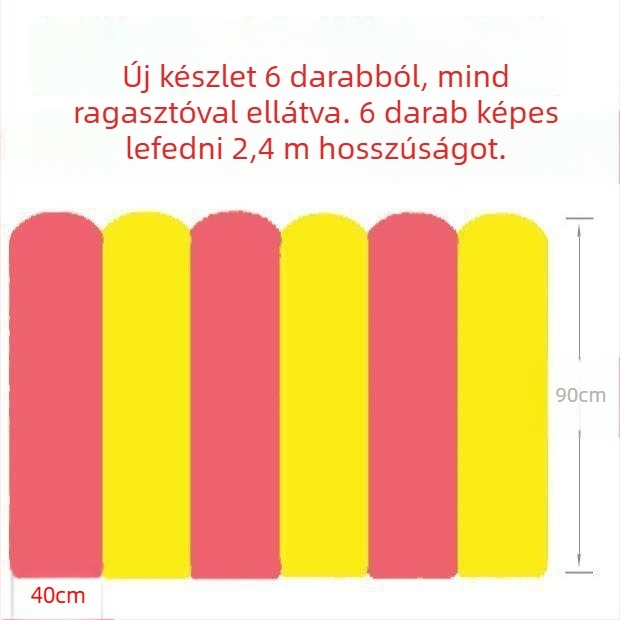 Gyerekszobai falpanel matricával – tűzálló, Xpe foaming anyag, márka Unique, egyszerű és modern stílus