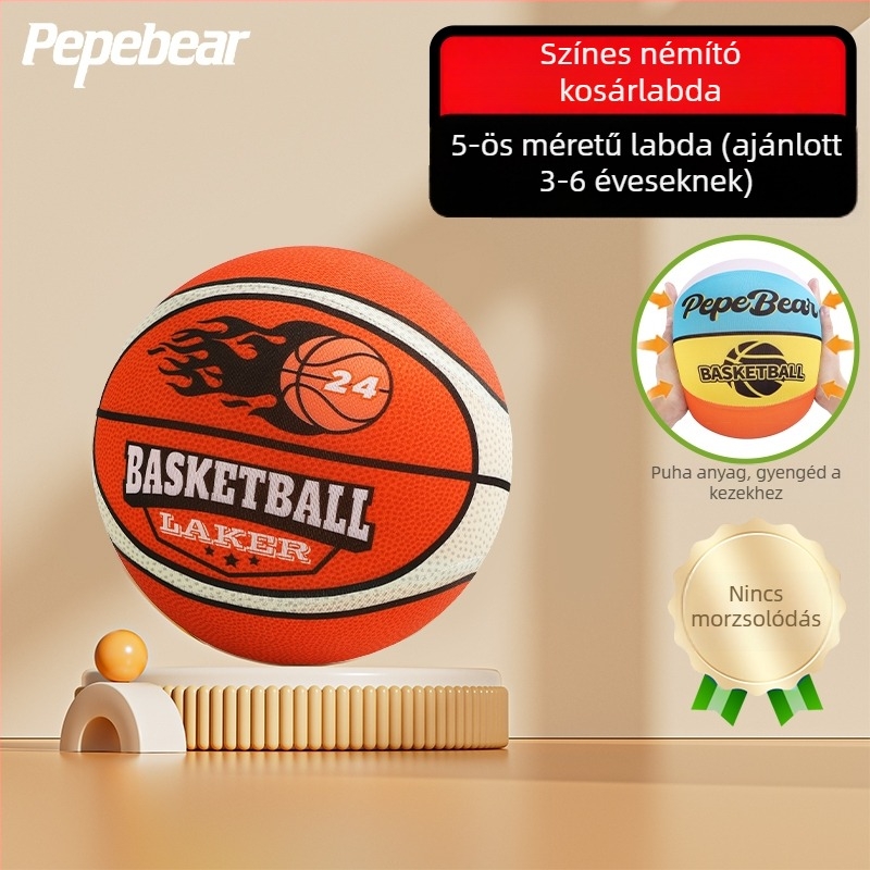 Ötödik generációs csendes beltéri kosárlabda gyerekeknek, gyűrűvel és magas visszapattanású szivacslabdával