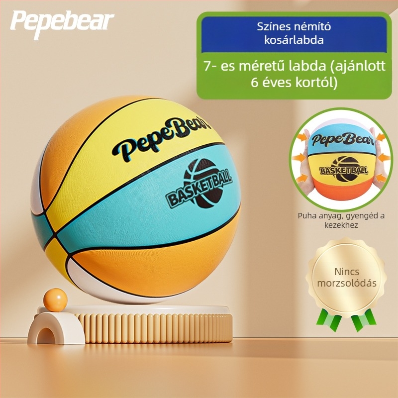 Ötödik generációs csendes beltéri kosárlabda gyerekeknek, gyűrűvel és magas visszapattanású szivacslabdával