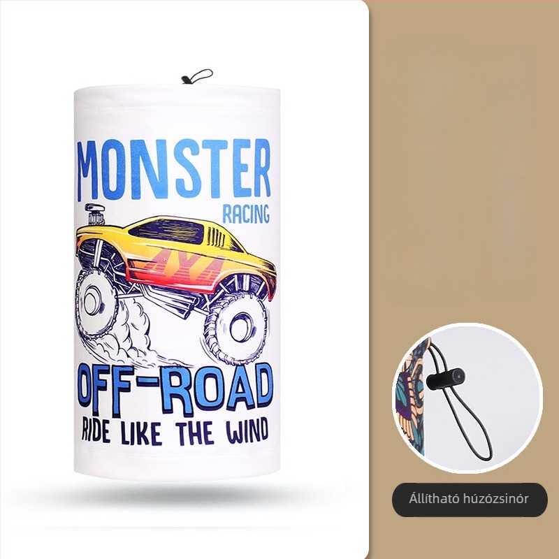 Kültéri kerékpáros maszk, uniszex, poliészter anyagú, szélvédett és fagyálló védelem, Moonbeam Bear