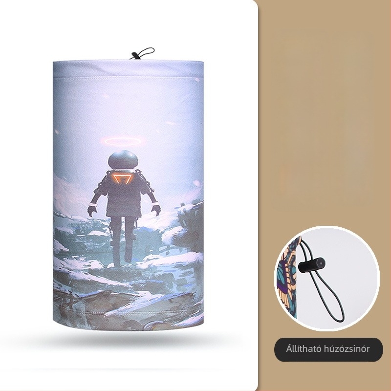 Kültéri kerékpáros maszk, uniszex, poliészter anyagú, szélvédett és fagyálló védelem, Moonbeam Bear